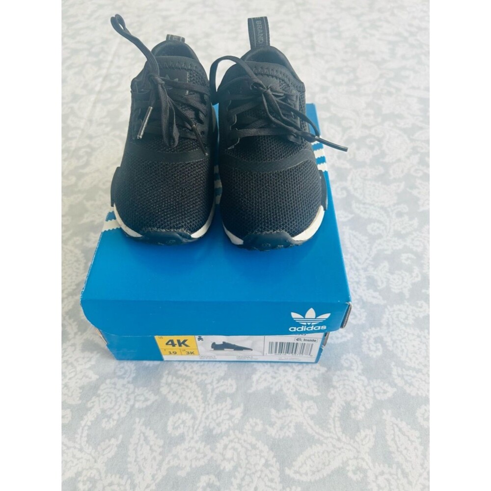 adidas Kids Black & White NMD-Style Sneakers - Picture 6 of 6